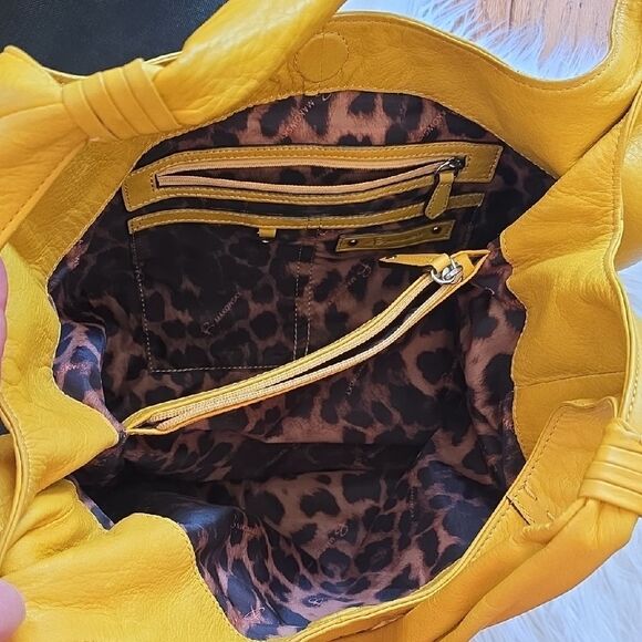 B. Makowsky Vibrant Yellow Shoulder Bag - Picture 5 of 5